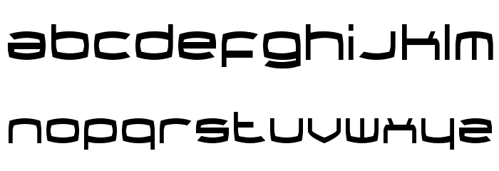 Thundergod Condensed Font LOWERCASE