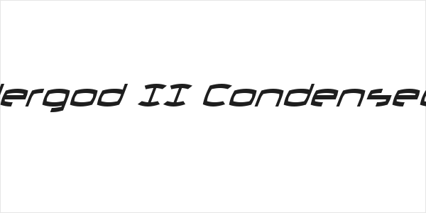 Thundergod II Condensed Italic Logo
