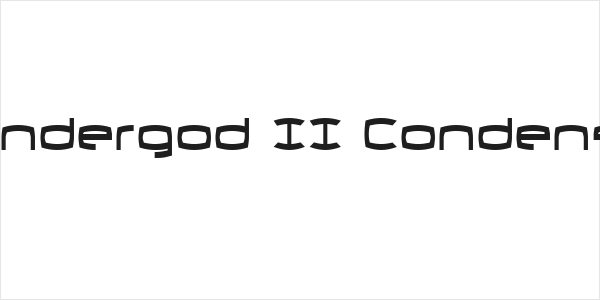 Thundergod II Condensed Logo