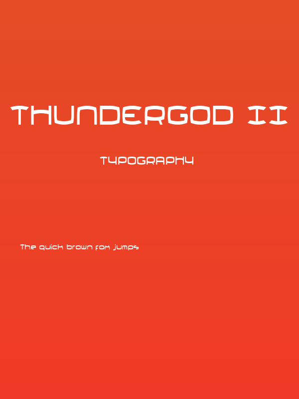 Thundergod II Condensed Poster