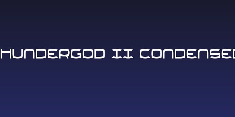 Thundergod II Condensed Social Header