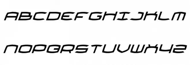 Thundergod II Italic Schriftart Groß