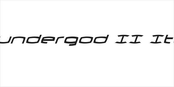 Thundergod II Italic Logo