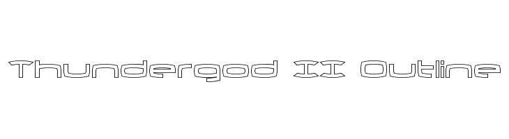 Thundergod II Outline  Free Fonts Download