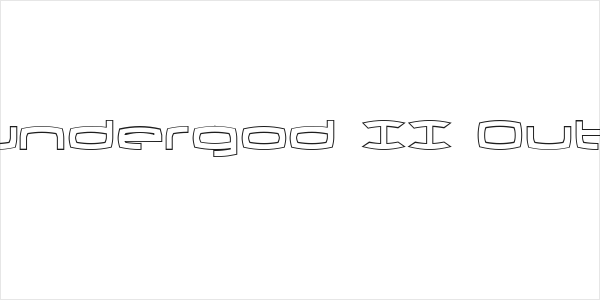 Thundergod II Outline Logo