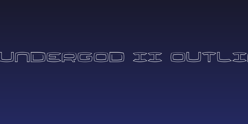 Thundergod II Outline Social Header