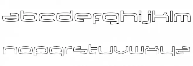Thundergod II Outline Fuentes MINÚSCULAS
