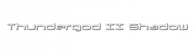 Thundergod II Shadow  Descarca Fonturi Gratis