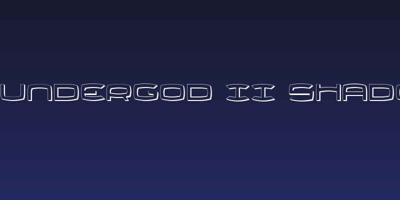 Thundergod II Shadow Social Header