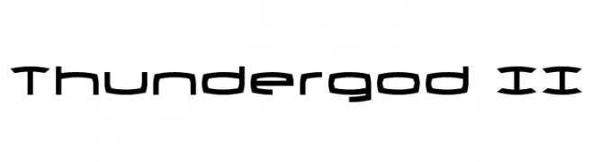 Thundergod II  Frei Schriftart Herunterladen