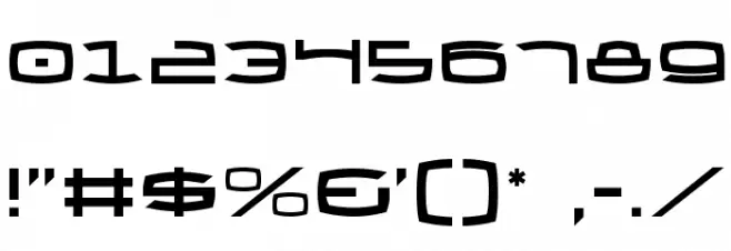 Thundergod II Font OTHER CHARS
