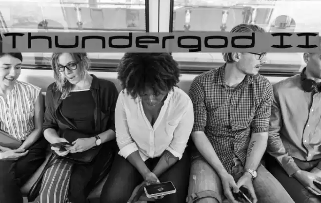 Thundergod II Font examples