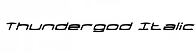 Thundergod Italic 