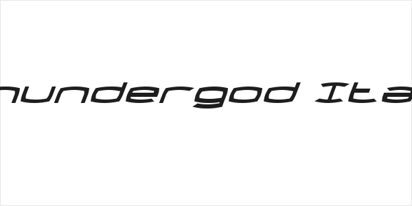 Thundergod Italic Logo