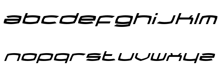 Thundergod Italic Font LOWERCASE