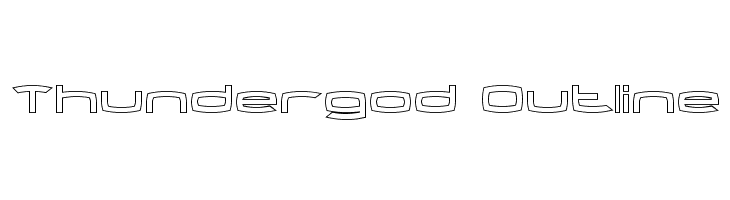 Thundergod Outline  Descarca Fonturi Gratis