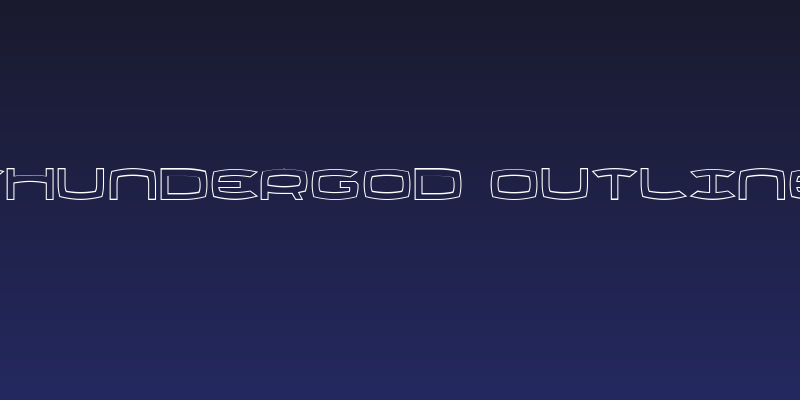 Thundergod Outline Social Header