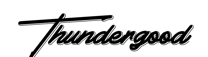 Thundergood  font caratteri gratis
