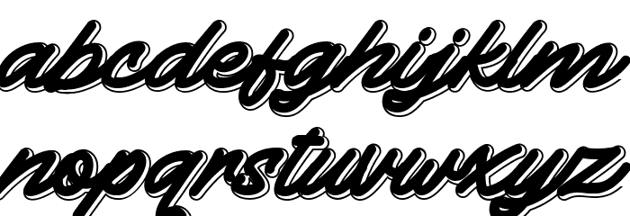 Thundergood Font LOWERCASE