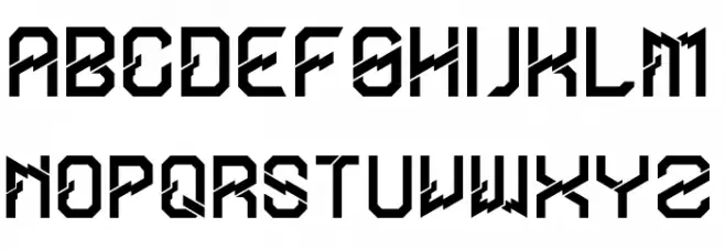 Thunderline Font Litere mari
