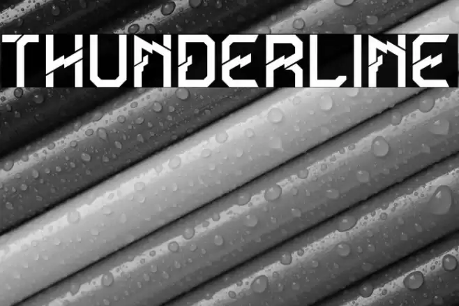 Thunderline Font examples