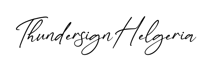 Thundersign Helgeria Font