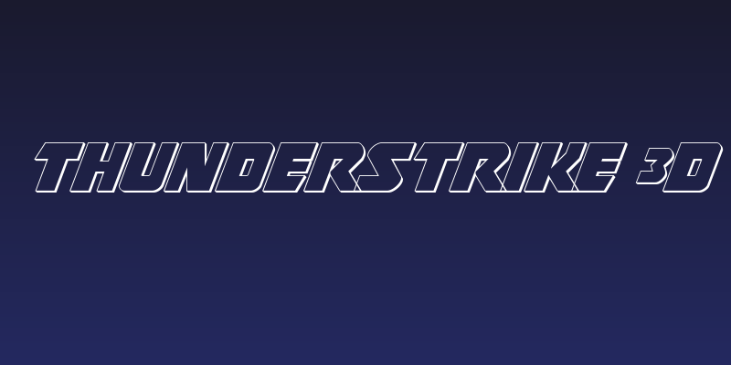 Thunderstrike 3D Social Header
