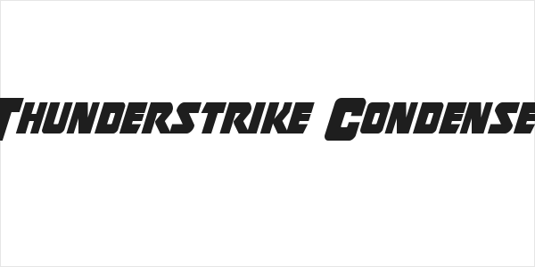 Thunderstrike Condensed Logo