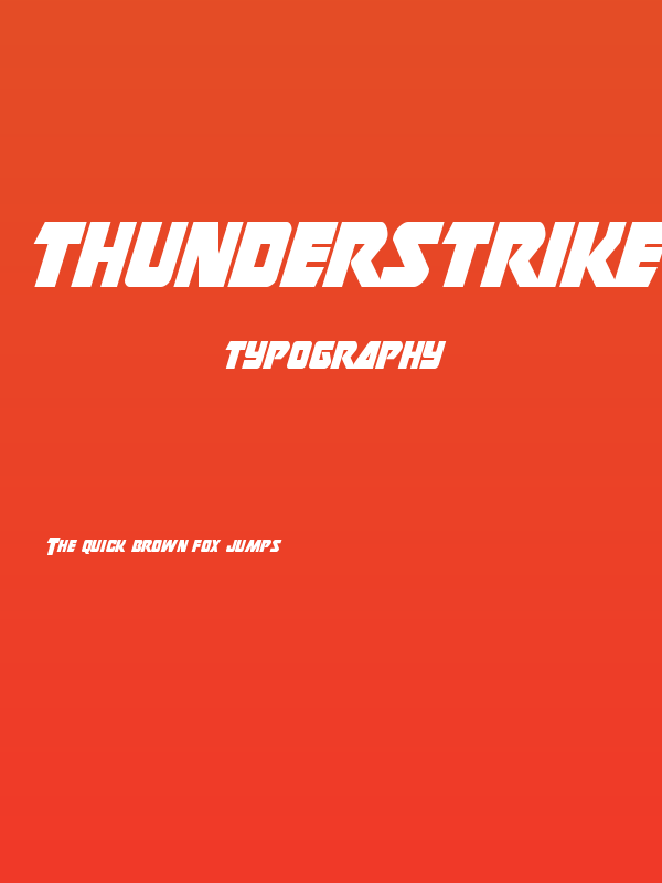 Thunderstrike Condensed Poster