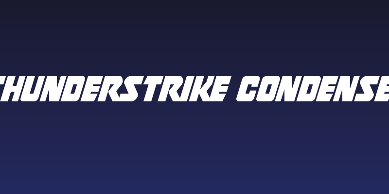 Thunderstrike Condensed Social Header