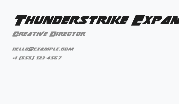 Thunderstrike Expanded Business Card