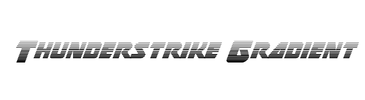 Thunderstrike Gradient  les polices de caractères gratuit tlcharger