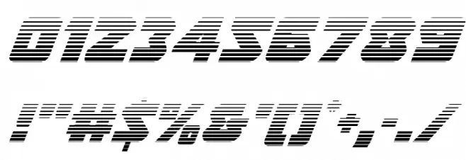 Thunderstrike Gradient Font OTHER CHARS