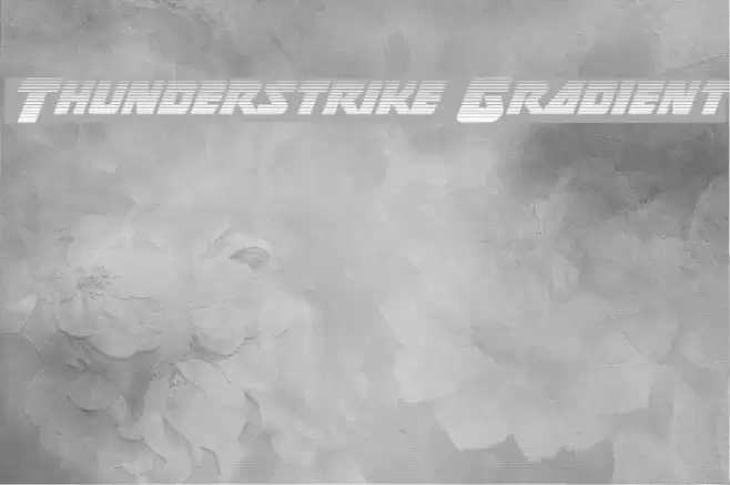 Thunderstrike Gradient Font examples