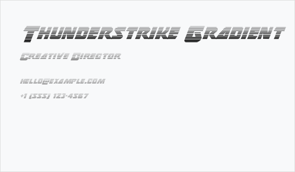 Thunderstrike Gradient Business Card