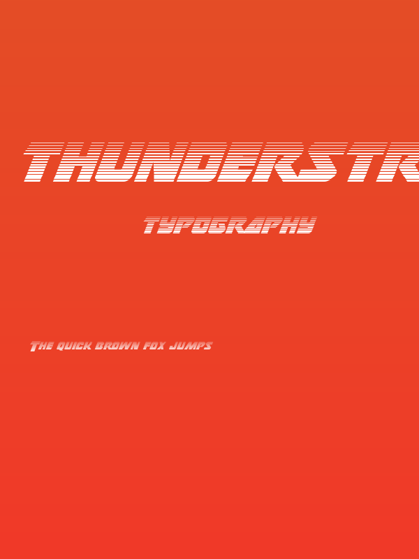 Thunderstrike Gradient Poster