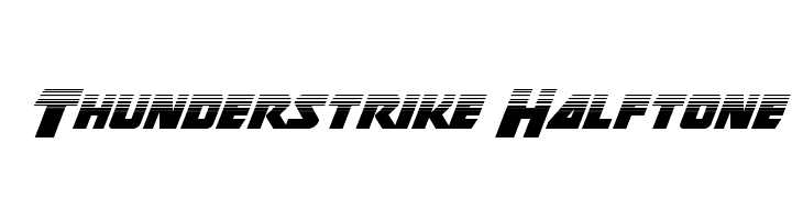 Thunderstrike Halftone  नि: शुल्क फ़ॉन्ट्स डाउनलोड