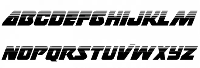 Thunderstrike Halftone خط أحرف كبيرة