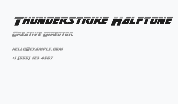 Thunderstrike Halftone Business Card
