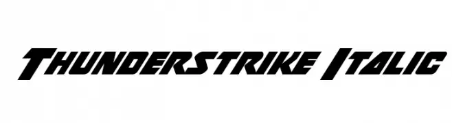 Thunderstrike Italic 