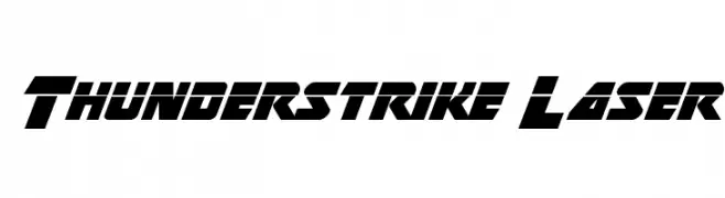 Thunderstrike Laser  Descarca Fonturi Gratis