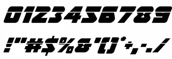 Thunderstrike Laser Font OTHER CHARS