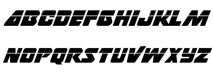 Thunderstrike Laser Font LOWERCASE