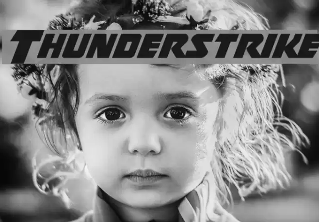 Thunderstrike Font examples