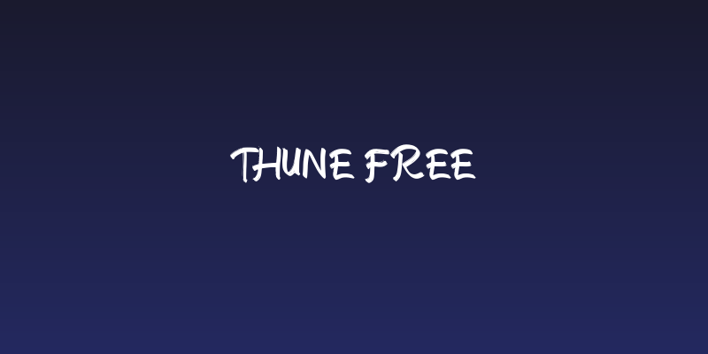 Thune FREE Social Header