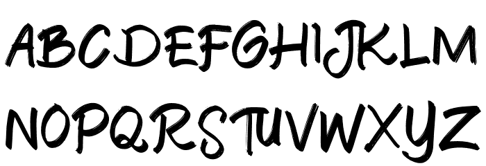 ThuneFREE フォント 大文字