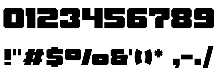 Thuner Font OTHER CHARS
