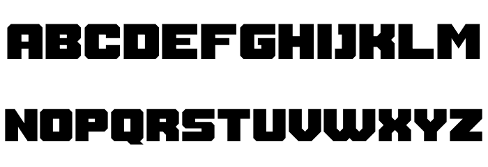 Thuner Font LOWERCASE