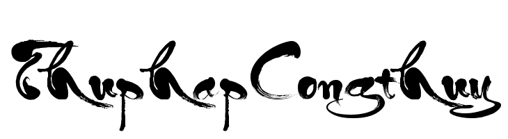 ThuphapCongthuy  font caratteri gratis