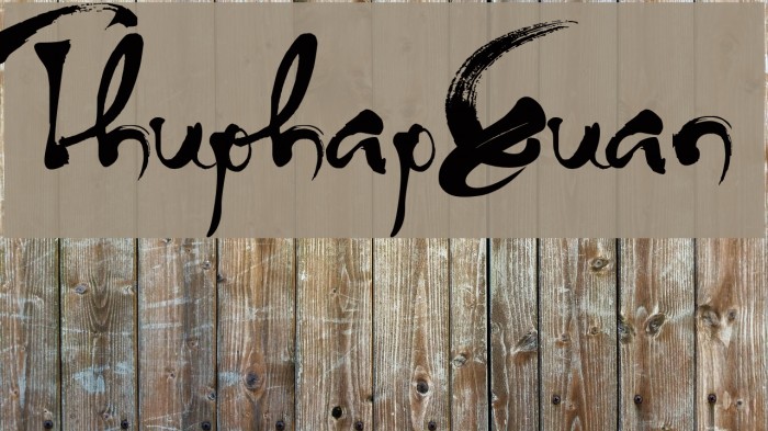ThuphapXuan Font examples